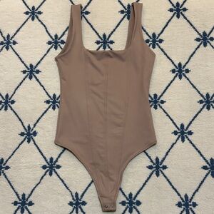 Abercrombie Double-Layered Seamless Fabric Corset Bodysuit - Brown